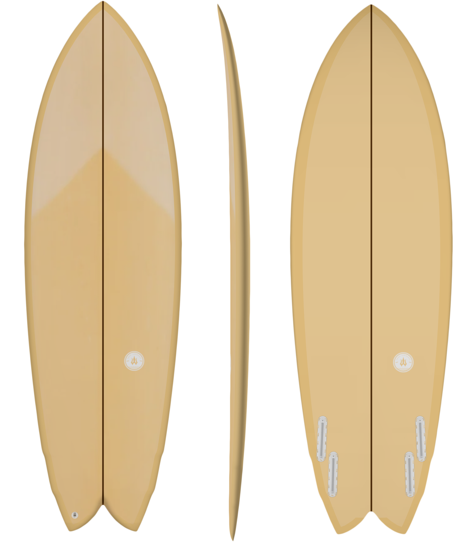 Quad Fish: deck, perfil e bottom